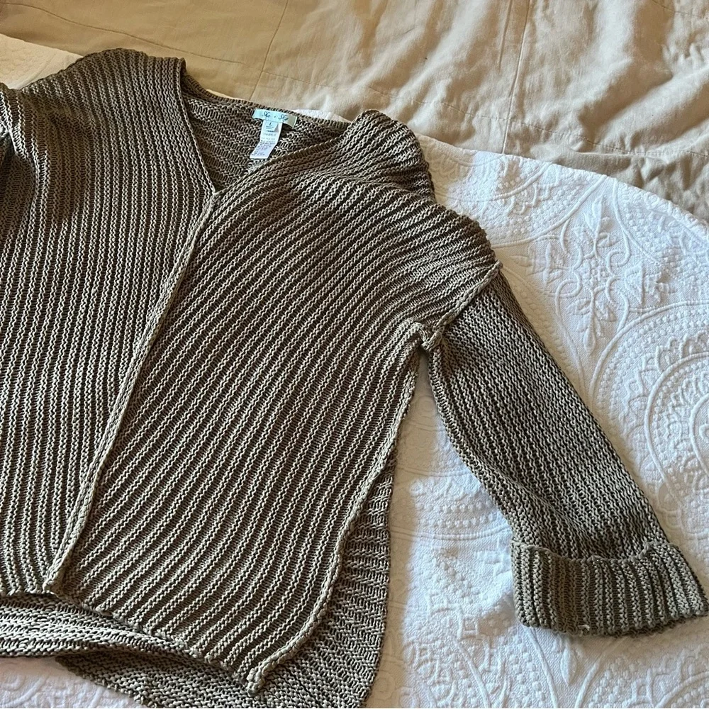 SHE + SKY Oversized chunky knit sweater - Picture 1 of 4